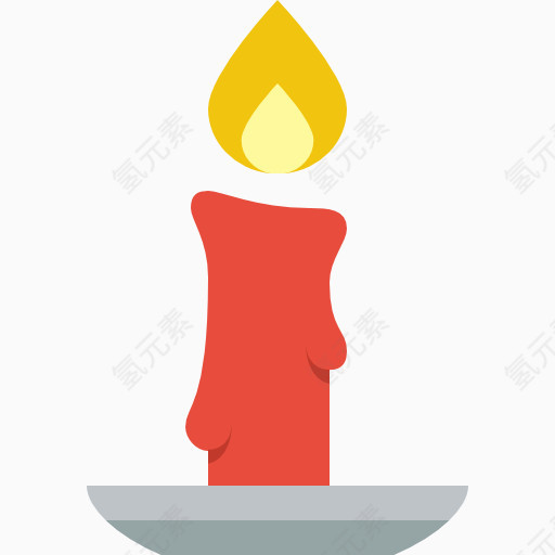 蜡烛christmas-flat-color-icons