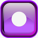紫罗兰色的矩形vidro-icons