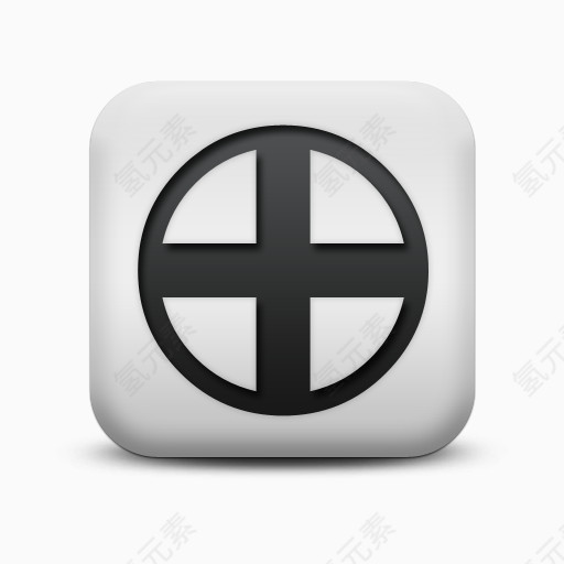 不光滑的白色的广场图标字母数字+标志清晰的Alphanumeric-icons