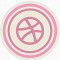 粉红色的retro-social-media-icons