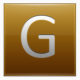 字母G黄金图标