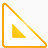 尺三角形超级单黄图标