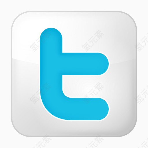 社会推特盒子白色的social-bookmarks-icons