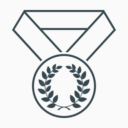 成就奖奖最好的月桂树奖章赢家搜索引擎优化和开发的细线图标下载