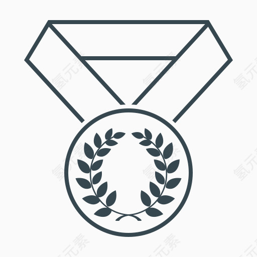 成就奖奖最好的月桂树奖章赢家搜索引擎优化和开发的细线图标