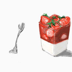 草莓口味的冰激凌
