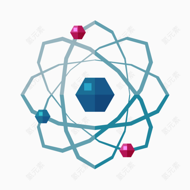 矢量扁平化学科学