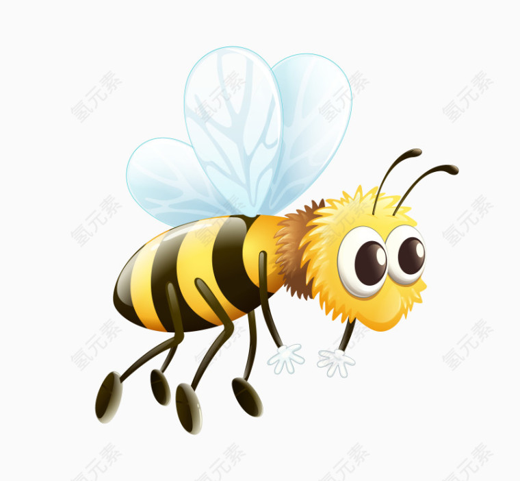 卡通手绘小蜜蜂