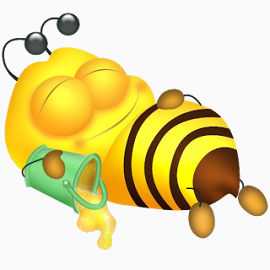 睡觉的蜜蜂