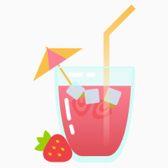 一杯草莓汁