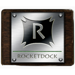 rocketdock木材和金属