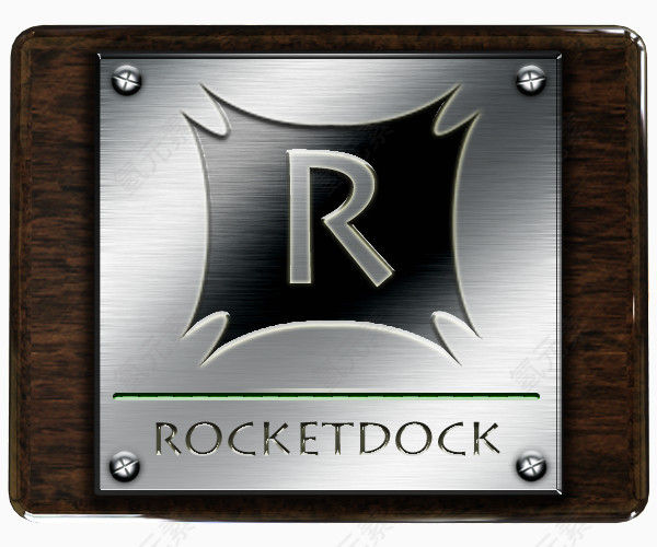 rocketdock木材和金属