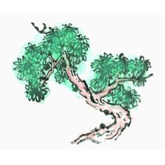 彩墨树