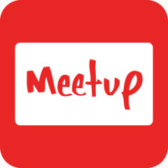 Meetup网站社会扁平的圆形矩形
