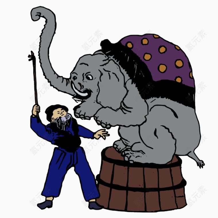 训练大象场景