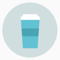 咖啡平面设计圈图标