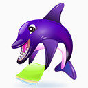 海豚Dolphin-cartoon-icons