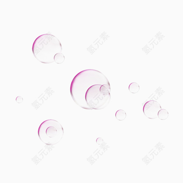 紫红色气泡