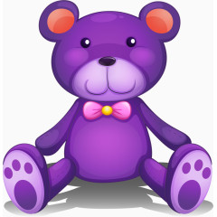 紫色薰衣草小熊