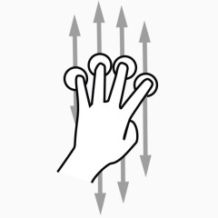 四手指滚动gestureworks图标