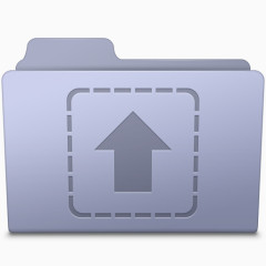 Upload Folder Lavender Icon