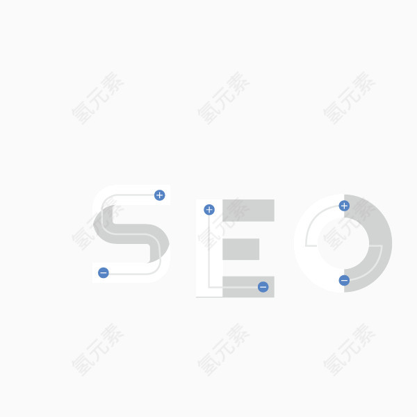 SEO 字体 拼接色