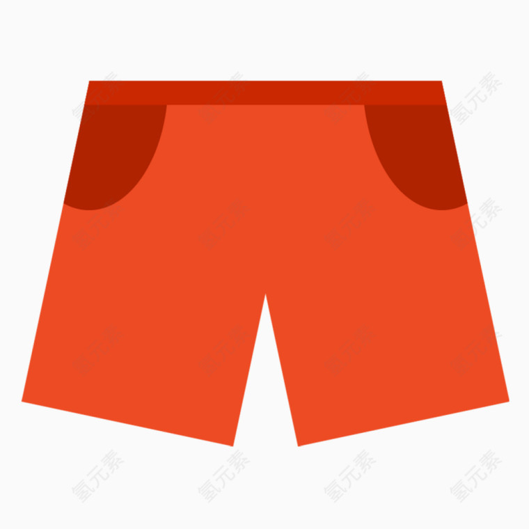 红色游泳裤