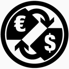 货币ED地铁车站的黑色图标