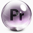 首映 式Adobe CS5的玻璃图标