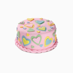 手绘粉色儿童蛋糕