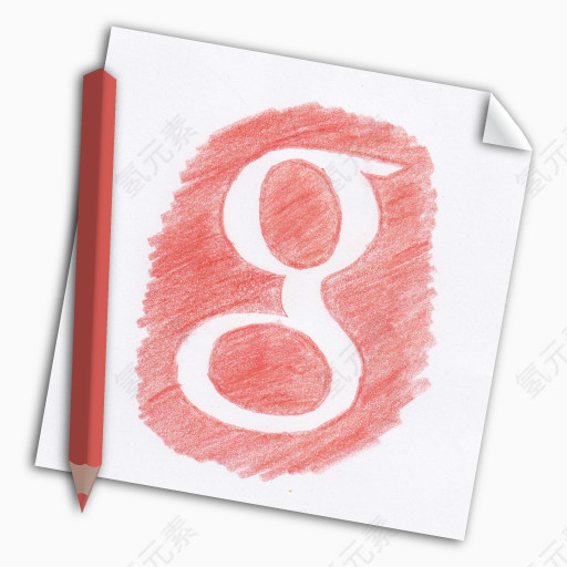 彩色铅笔彩色铅笔G +谷歌谷歌+手拉的手绘媒体网络页纸铅笔加上社会cizim社会