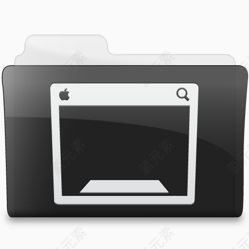 文件夹桌面black-icons