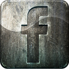 突出脸谱网free-grunge-social-media-icons