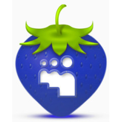 草莓strawberry-social-media-icon-set