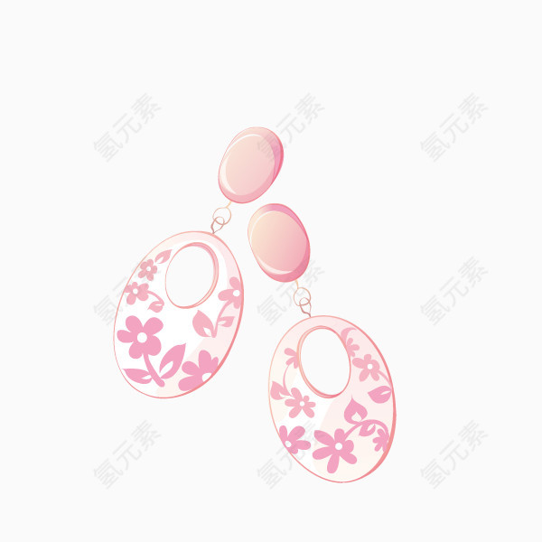粉色系 花纹 装饰图