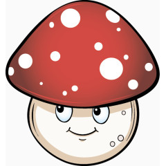 卡通可爱香菇