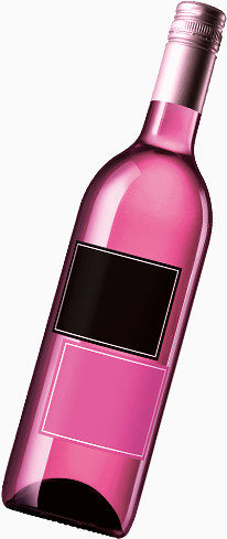 粉红酒瓶