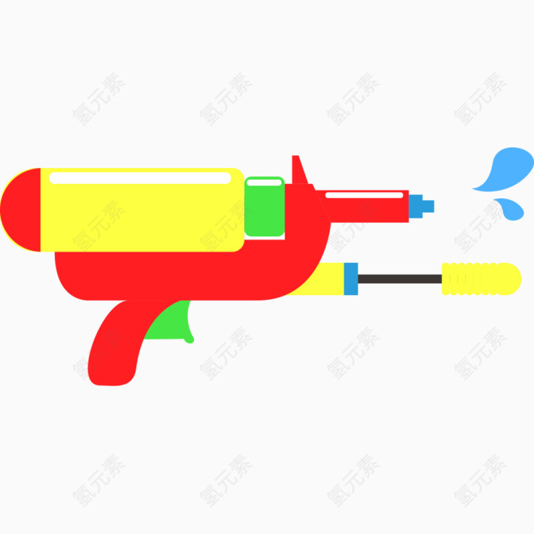 儿童玩具彩色的水枪