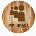 我的空间空间木社会媒体图标