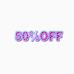 50%OFF艺术字设计