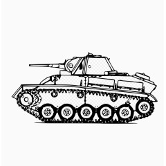卡通手绘坦克