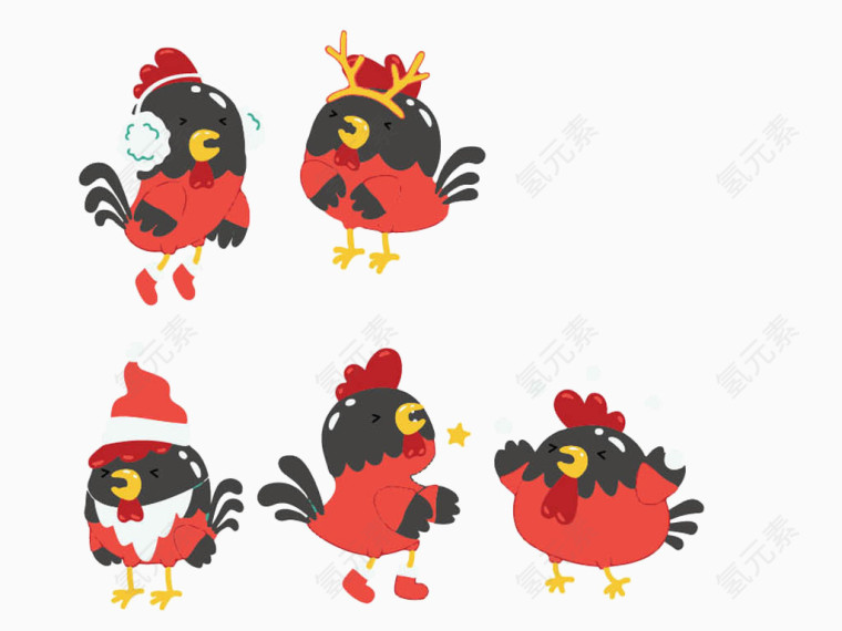 圣诞小鸡集合