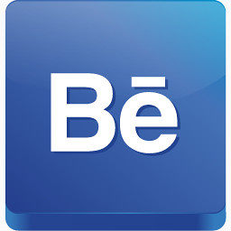 Behance公司3d-social-icons