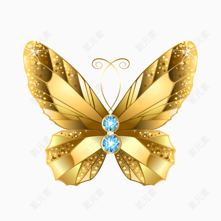 立体金蝴蝶