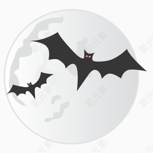 蝙蝠月球图标