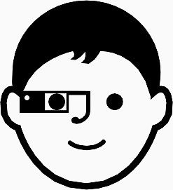 孩子Google-Glasses-icons