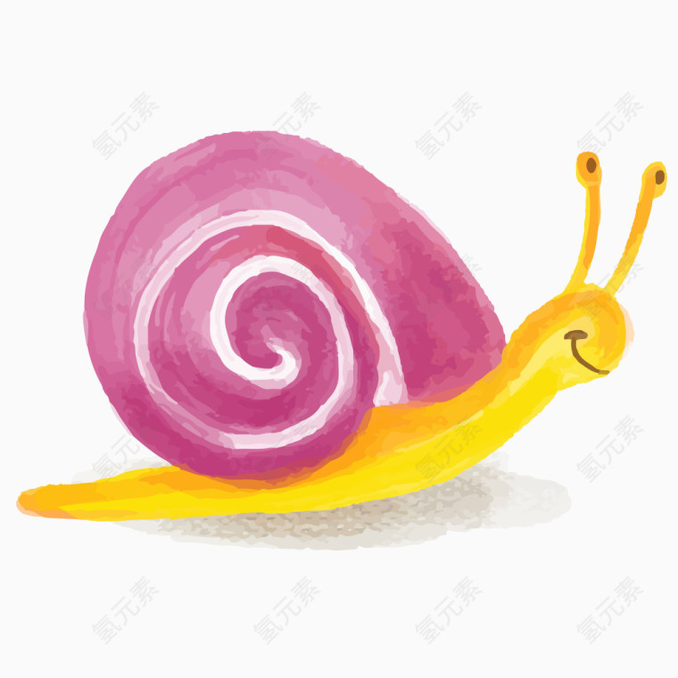 蜗牛卡通素材