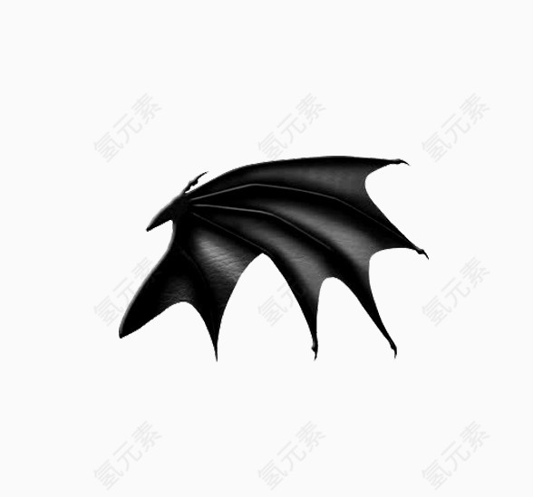 黑色蝙蝠翅膀