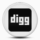 Digg标志广场清除气泡