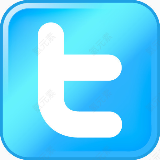 推特社交网络广泛的社会Icons